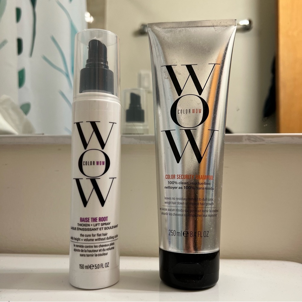 Color Wow Raise the Root + Color Security Shampoo Bundle